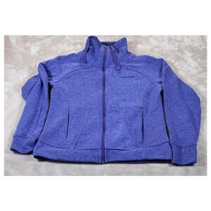Avalanche Jacket Womens Medium Purple Full Zip Fleece Outdoor Warm Pockets‎ Cozy